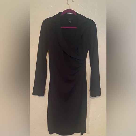 Express Black Longsleeve Dress - Picture 1 of 2
